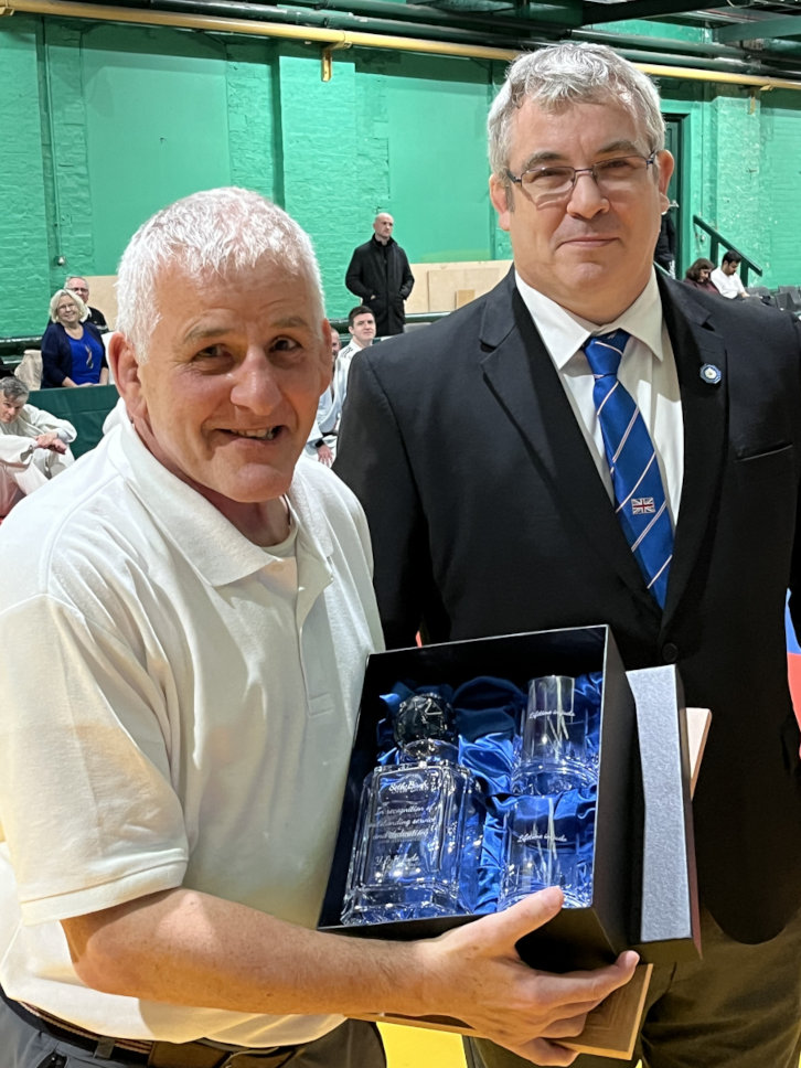 Seth Birch presented with decanter on his retirement from Y&H area duties